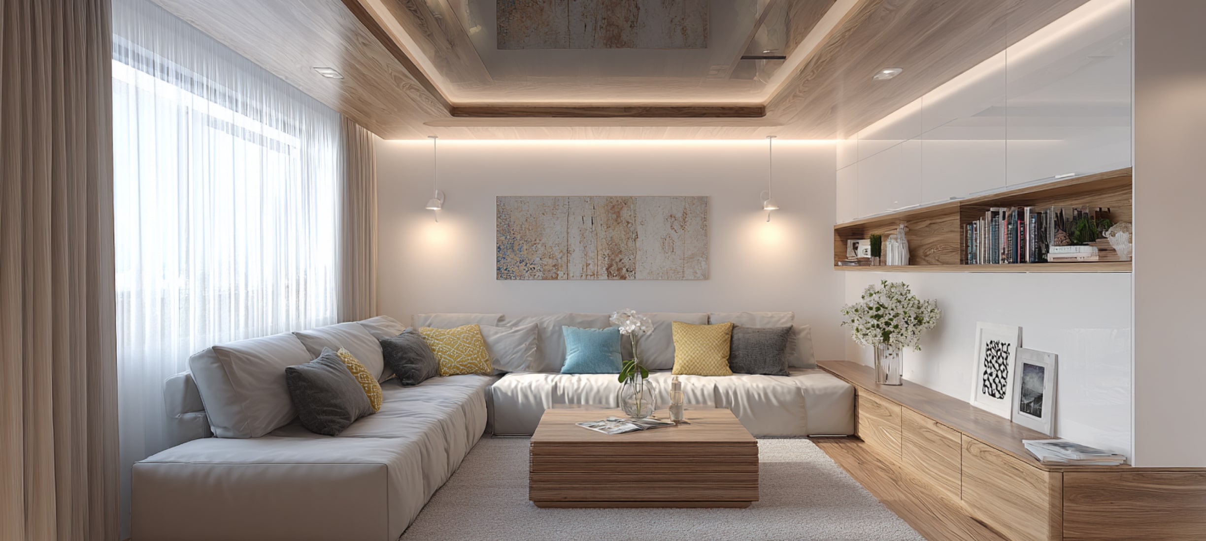 Двухуровневый натяжной потолок Двухуровневый натяжной потолок