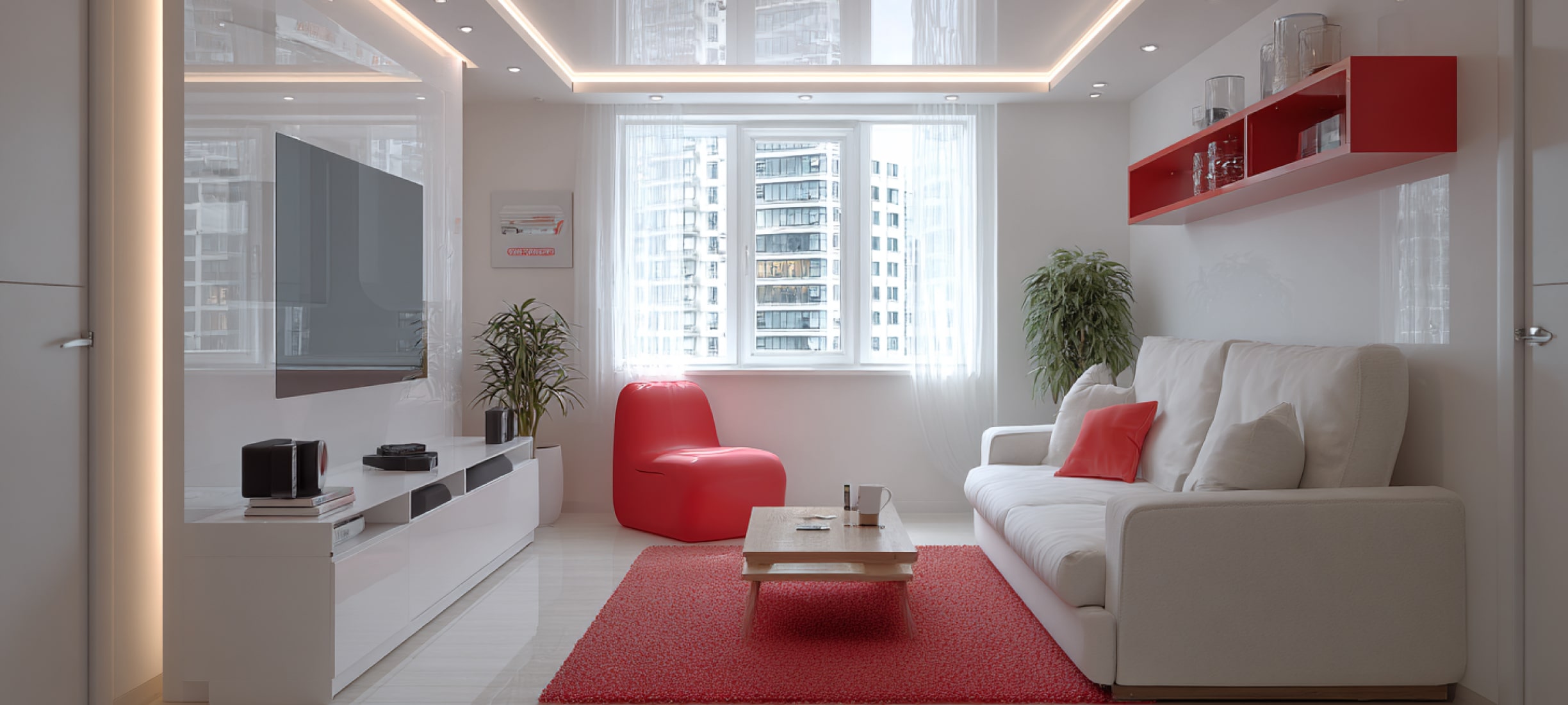 Двухуровневый натяжной потолок Двухуровневый натяжной потолок