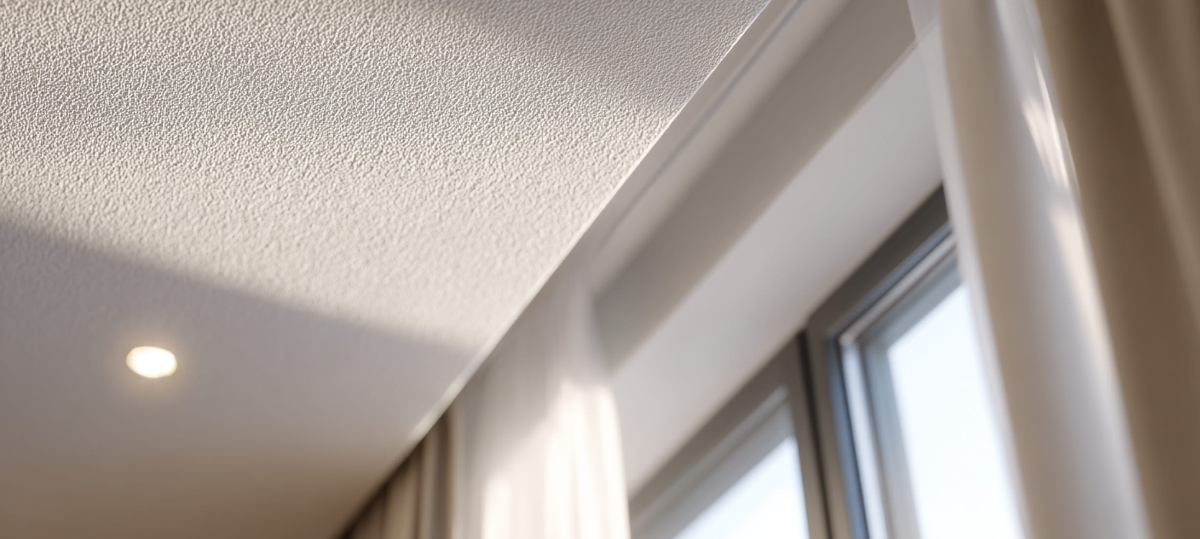 Тканевые натяжные потолки с точечными светильниками