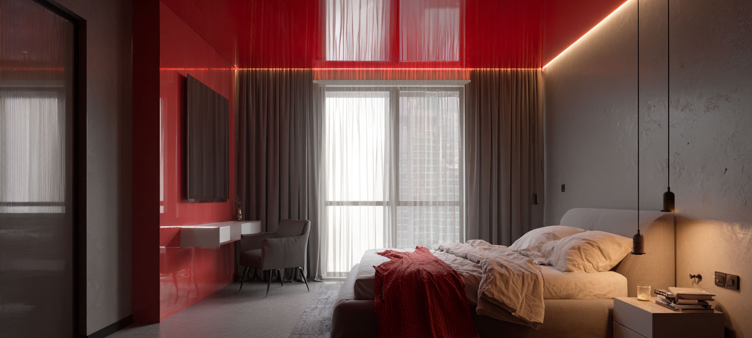 Глянцевые натяжные потолки: особенности и преимущества Глянцевые натяжные потолки: особенности и преимущества